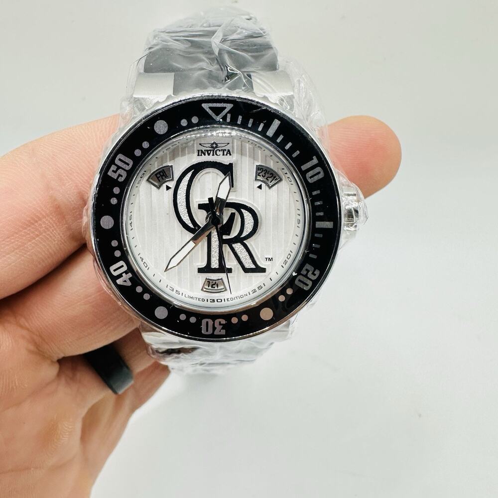 Invicta Women’s MLB Colorado Rockies Quartz Watch (42599) 40mm Stainless Steel